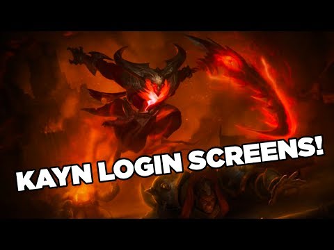 Kayn Assassin/Darkin Login Screen + Music - League of Legends