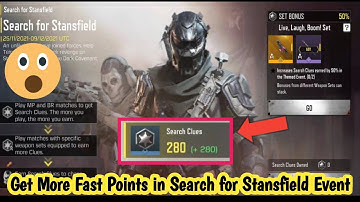 How To Get More Fast Points in Search for Stansfield Event in codm| Search for Stansfield Event codm