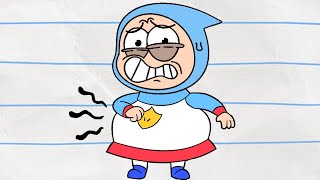 Stomach Ache Boy & Dragon Wildbrain