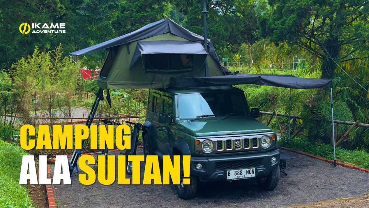 CAMPING ALA SULTAN! - REVIEW ROOF TOP TENT IKAME PALING MAHAL! SARIATER SUBANG