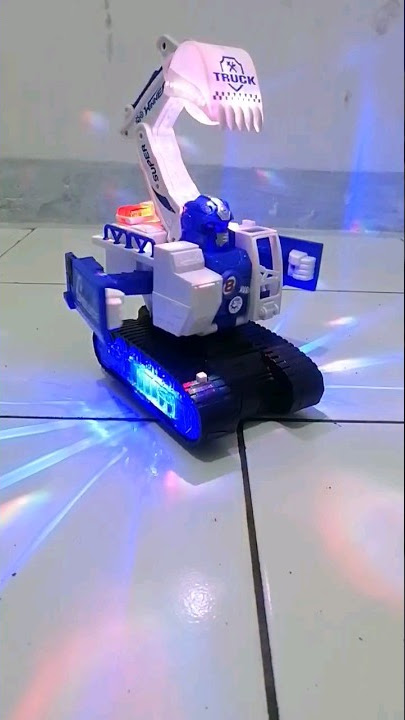 Mainan Excavator Polisi Robot #mobilmobilan #Mainanviral