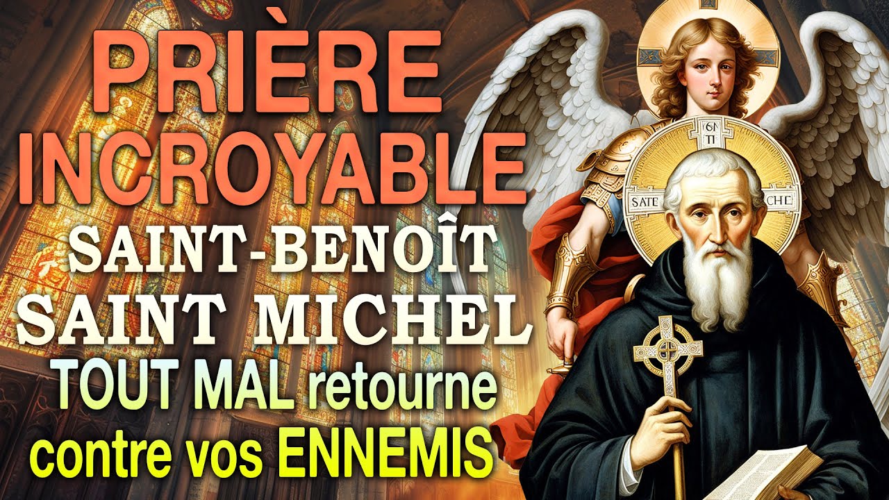 Prière INCROYABLE pour que tout mal se RETOURNE  CONTRE vos ENNEMIS 🙌 SAINT-BENOÎT et SAINT MICHEL
