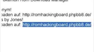 Pokemon Jones Hack: RH Team von Jones Alexander und Xem