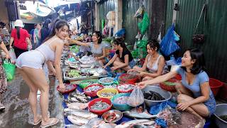 Raw Cambodian Street Food Culture 🇰🇭 Morning Market Life at Boeng Tompun Phnom Penh 4K