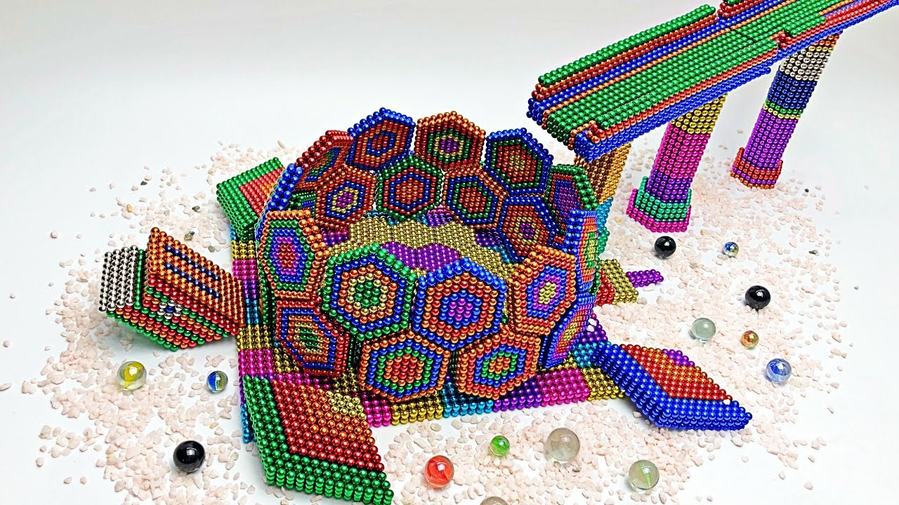 How To Make A Colorful Turtle With A Ball Rolling From A Ball