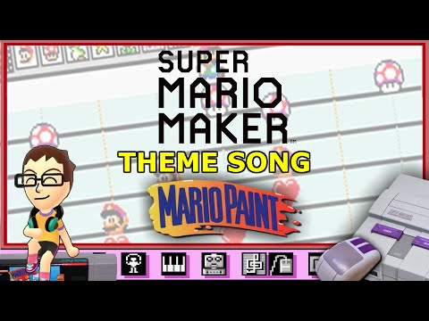 Super Mario Maker Title Theme on Mario Paint @NintendoAmerica