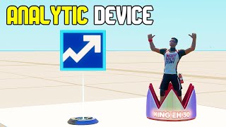 How do you use the Analytic Device in Fortnite Creative?