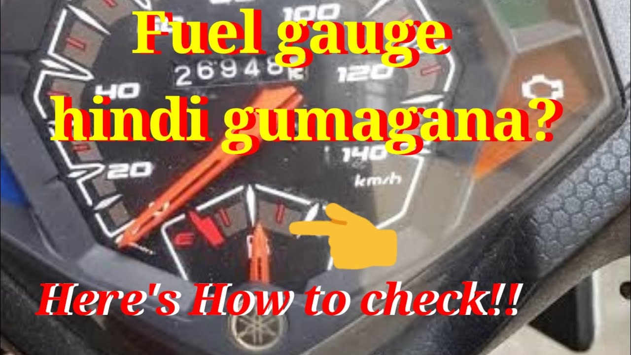 paano mag check ng hindi gumagana na fuel gauge MIO I, how to check