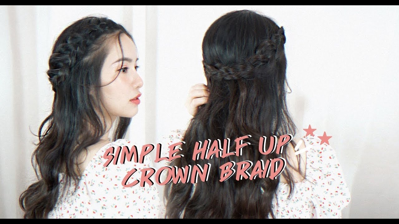 [Hair Tutorial] ถักเปียมงกุฏครึ่งหัวแบบง่ายๆ | mininuiizz