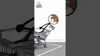 Shopping Cart Race Gone Wrong Stickman Fail Animation Short