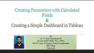 Creating Parameters with Calculated Fields & Creating a Simple Dashboard in Tableau