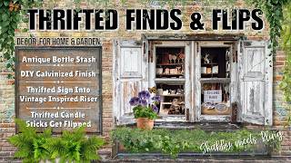 DIY Garden Decor Ideas Using Thrifted & Clearance Items / Thrifted Finds & Flips /Rustic Wednesday