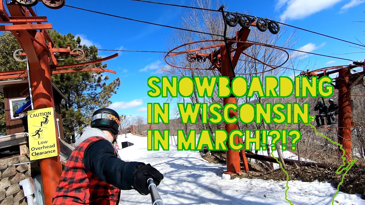 Snowboarding in March in Wisconsin?!? (Vlog Winter update) YouTube