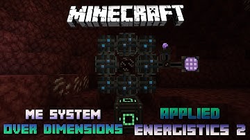 ME System over dimensions 📀 Minecraft Applied Energistics Tutorial 1.16.5 📀 English 📀 #Minecraft