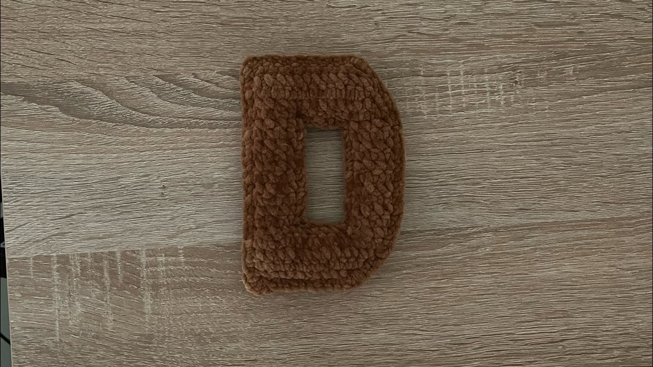 Buchstaben ,,D,, häkeln