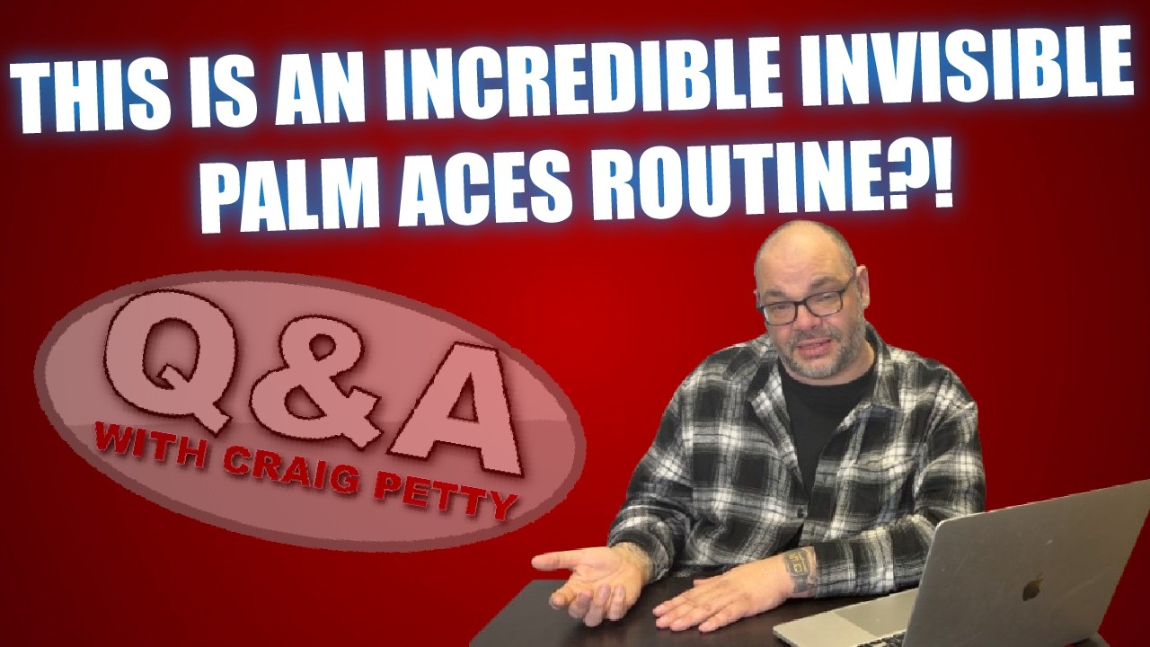 This Is An Incredible Invisible Palm Aces Routine?! | Q&A With Craig Petty