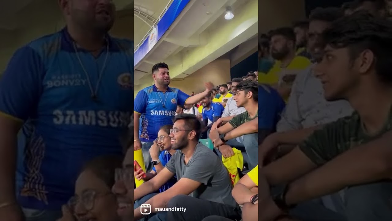 MI vs CSK fan rivalry 😂😂 