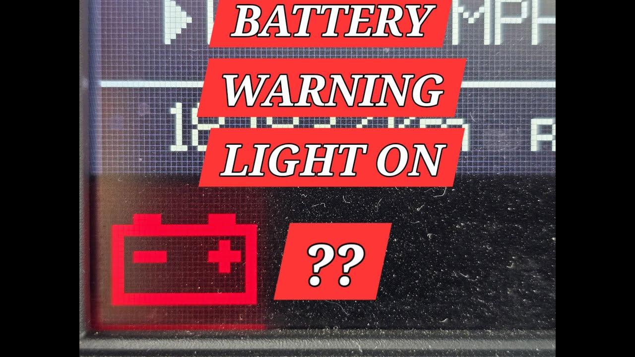 Battery Warning Light ON/What does that mean and how to FIX IT!