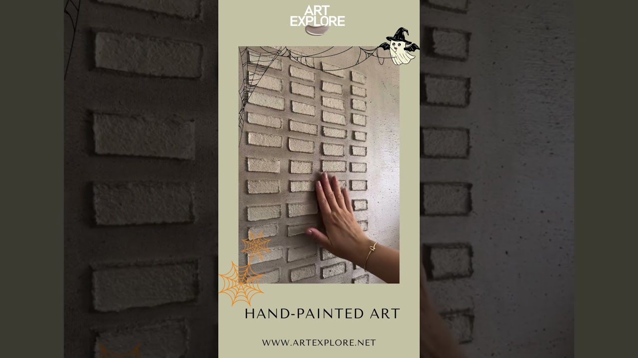 spooky season with our hand-painted Halloween-inspired artwork! 🎃👻