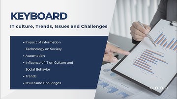IT CULTURE, TRENDS, ISSUES, AND CHALLENGES (GROUP 2 REPORT) ‼️#keyboard