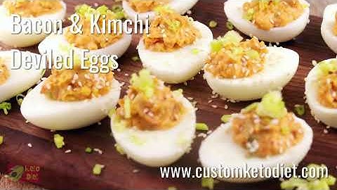 #6 Bacon and Kimchi Deviled Eggs | Keto Diet Global!