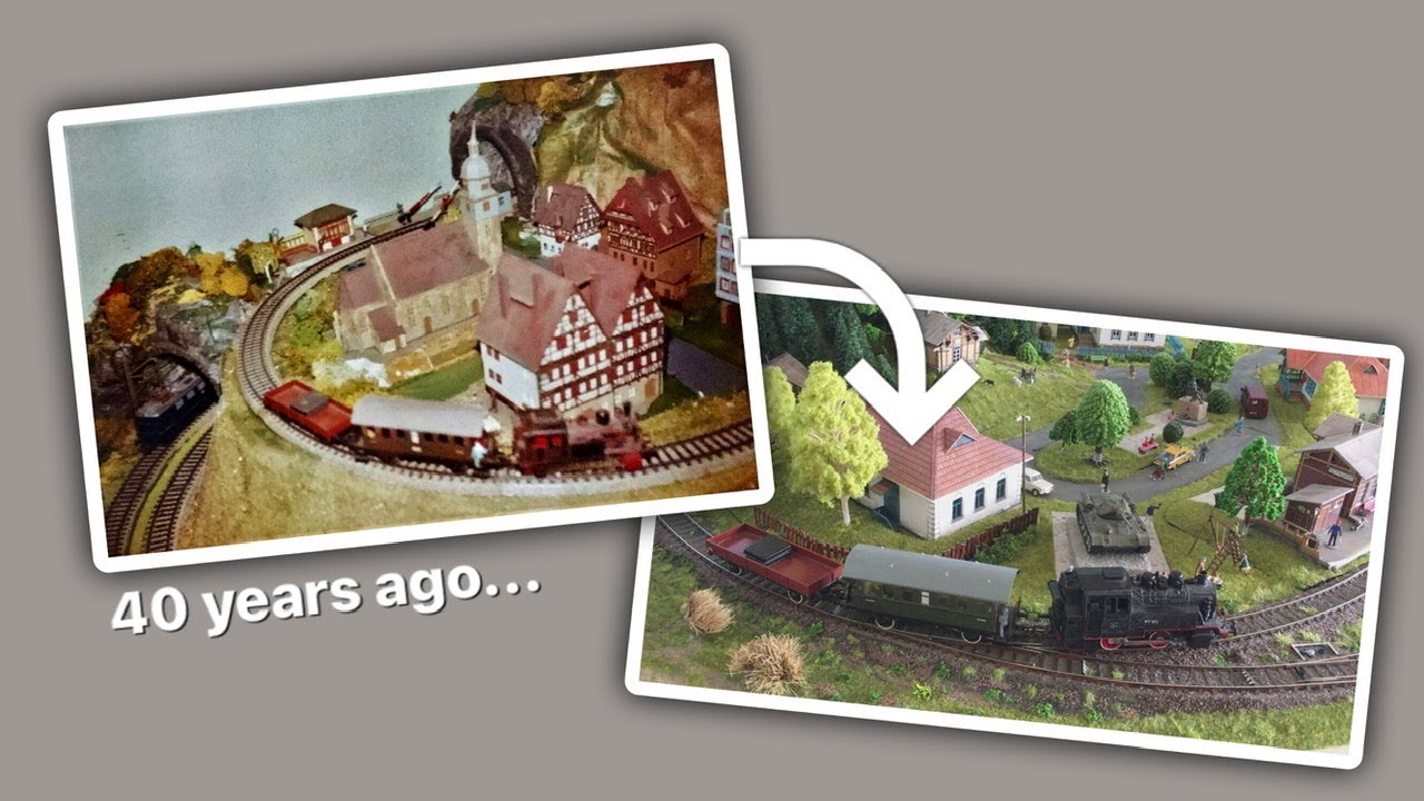 Still running after 40 years... vintage Märklin metal & Piko locomotive - Железнодорожный моделизм