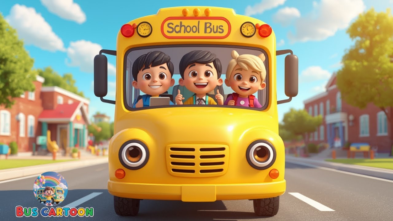 Wheels on the Bus School Time | Fun Back to School Song & Nursery Rhymes