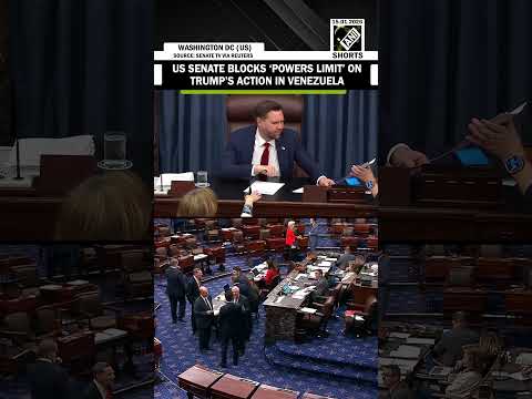 Video US Senate blocks effort to rein in Trump's Venezuela war powers