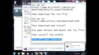 Offline Installation Visual Studio 2015