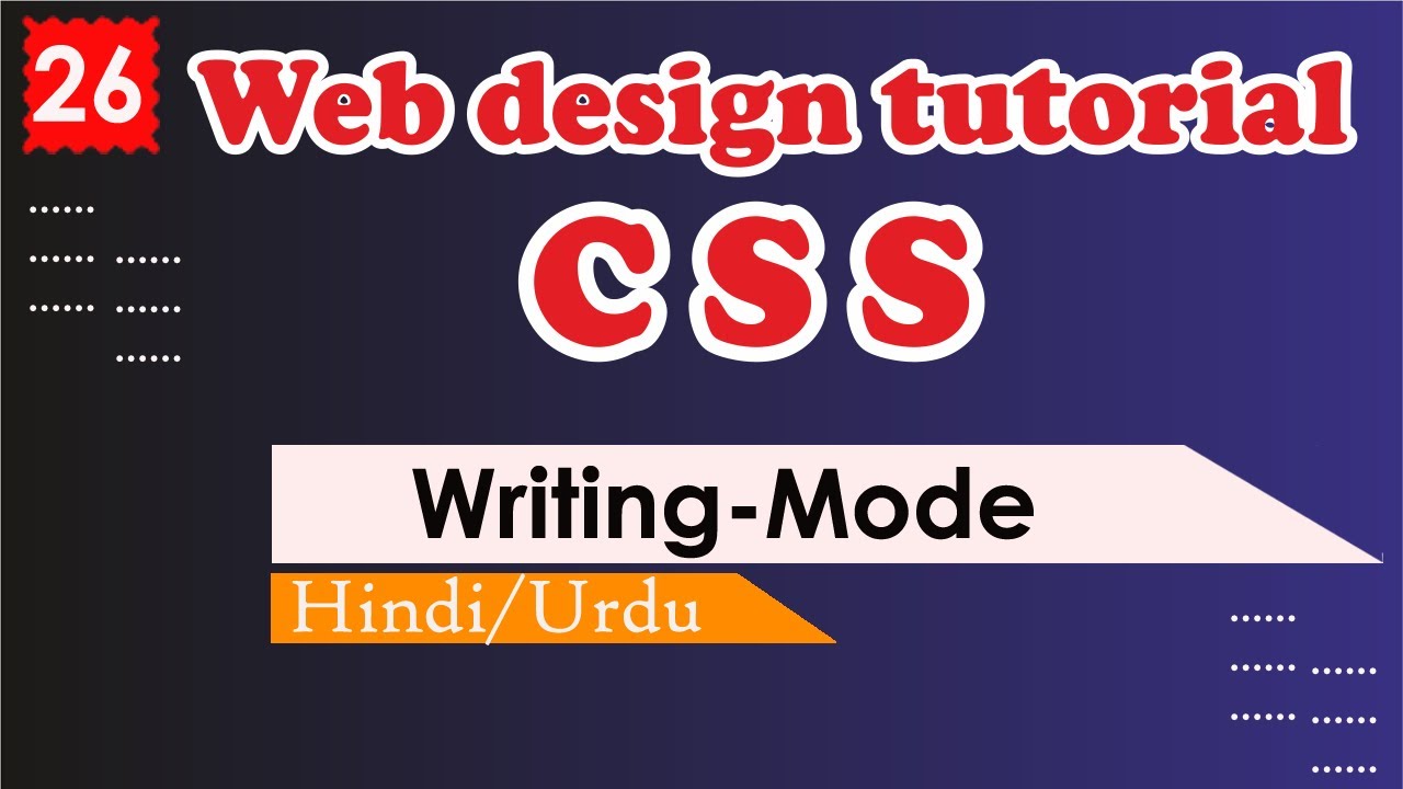 writing mode css in Hindi - YouTube