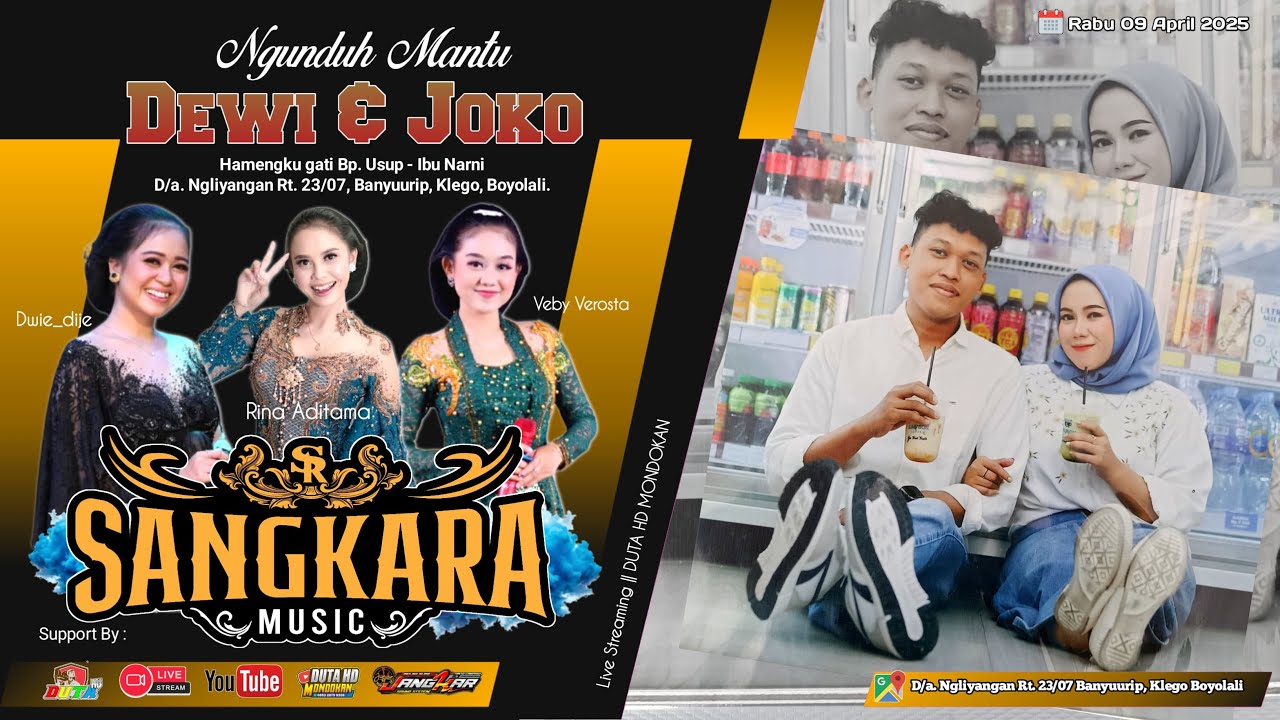 Live SANGKARA MUSIC/JANGKAR AUDIO/DUTA HD MONDOKAN Ngliyangan Banyuurip Klego Boyolali 09 April 2025