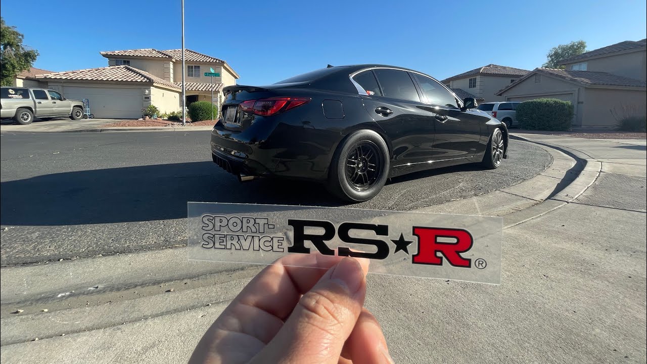 RSR down lowering springs install Infiniti Q50/Q60 YouTube