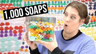 I Melted 1,000 Mini Soaps Together - A FRANKENSOAP!!! - Oddly Satisfying Time Lapse | Royalty Soaps