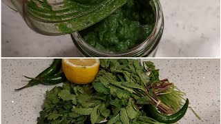 Store It In The Refrigerator For One Month | Homemade Green Sauce