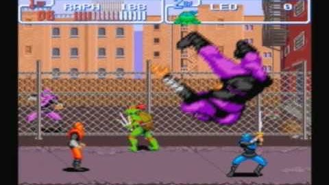 TMNT 4 Turtles In Time SNES Playthrough Part 2