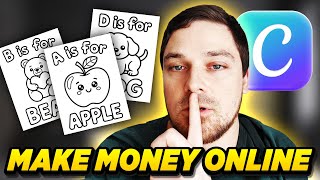 How to Make Money Online Selling Kids AI Coloring Books with Canva