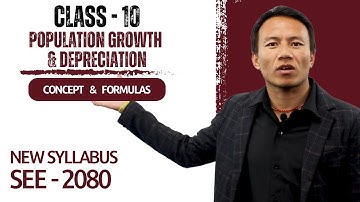 Population Growth and Compound Depreciation || Class 10 Maths in Nepali || Concept, Formula -Gurubaa