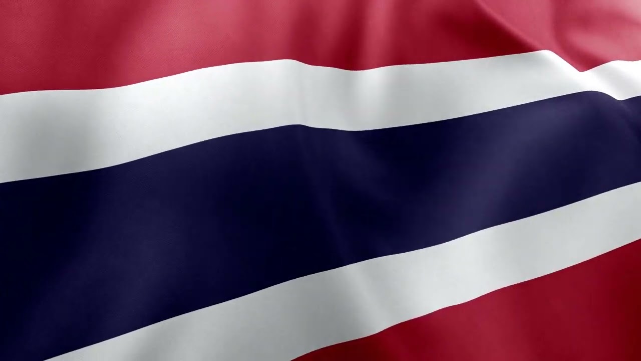 THAILAND - Waving Flag Loop 4K