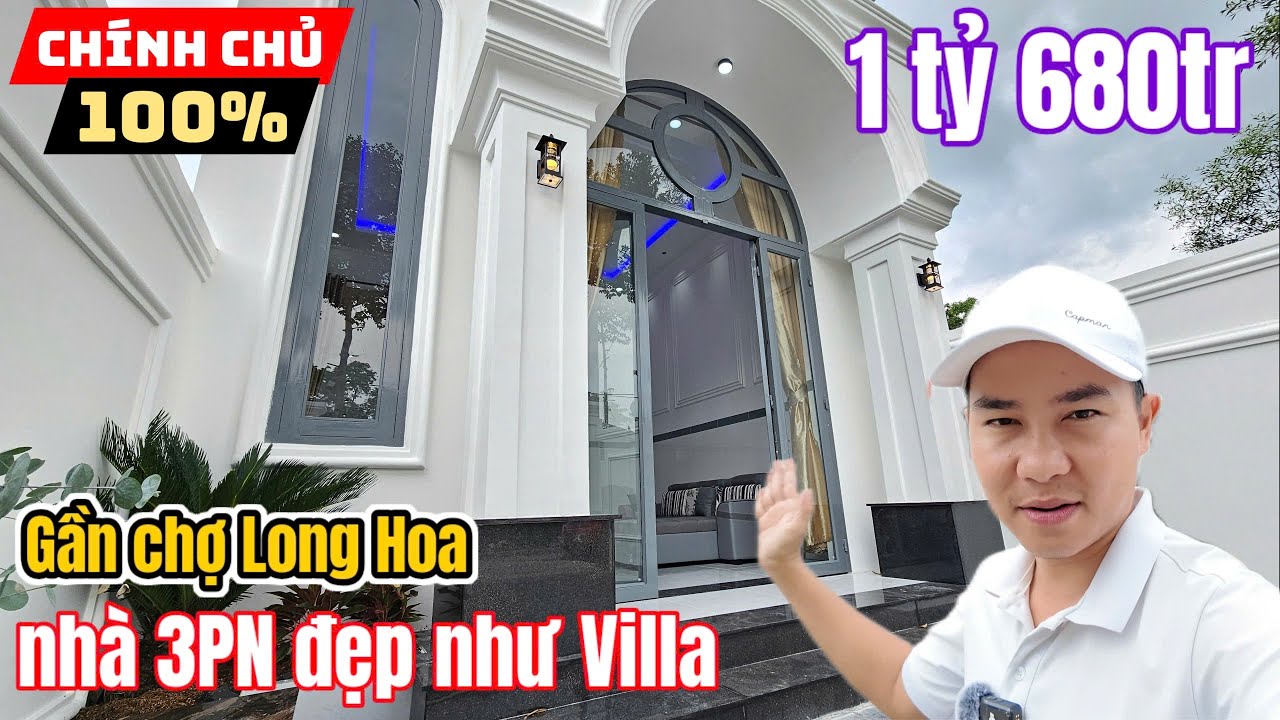 Nhà đẹp Tây Ninh 3PN kế trường cấp 2 Nguyễn Văn Linh mặt tiền nhựa đi Tòa Thánh chợ Long Hoa 5 phút