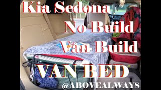 No Build Van Bed Kia Sedona Minivan Campervan 2001 Kia Sedona Minivan