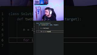 Beginner Leetcode problem solution (Two Sum) #shorts #programming #coding #python  #leetcode