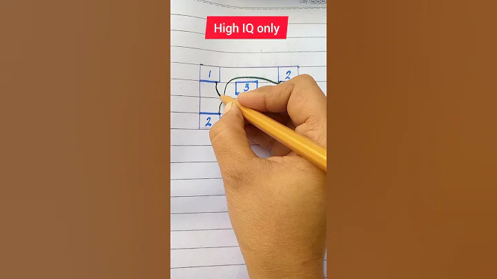 Connect 1-1,2-2,3-3 without crossing | High IQ only #mathshorts #shorts #youtubeshorts #viralvideo