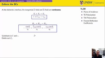 ZEIT3220 - Lecture 07b - Plane Wave Reflections