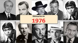 1976 Obituaries: Remembering famous celebrities who died in 1976