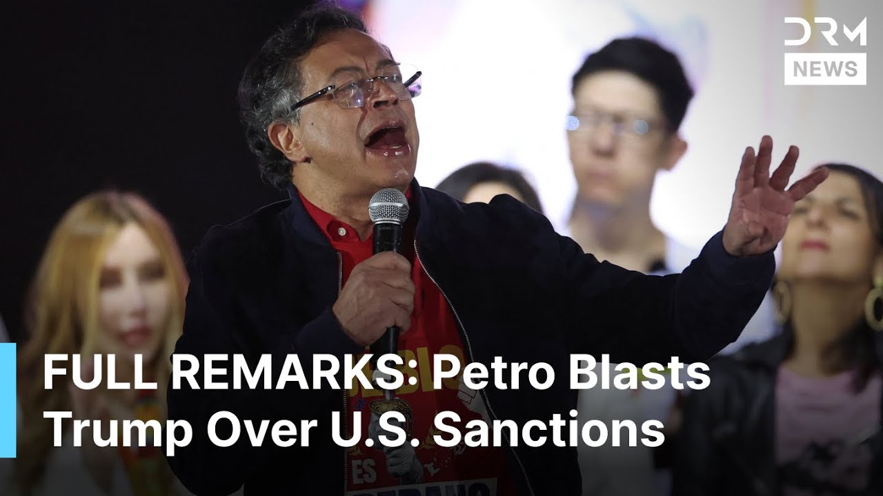 FULL SPEECH: Colombia’s Petro Blasts Trump Over U.S. Sanctions at Massive Bogotá Rally | AC1B
