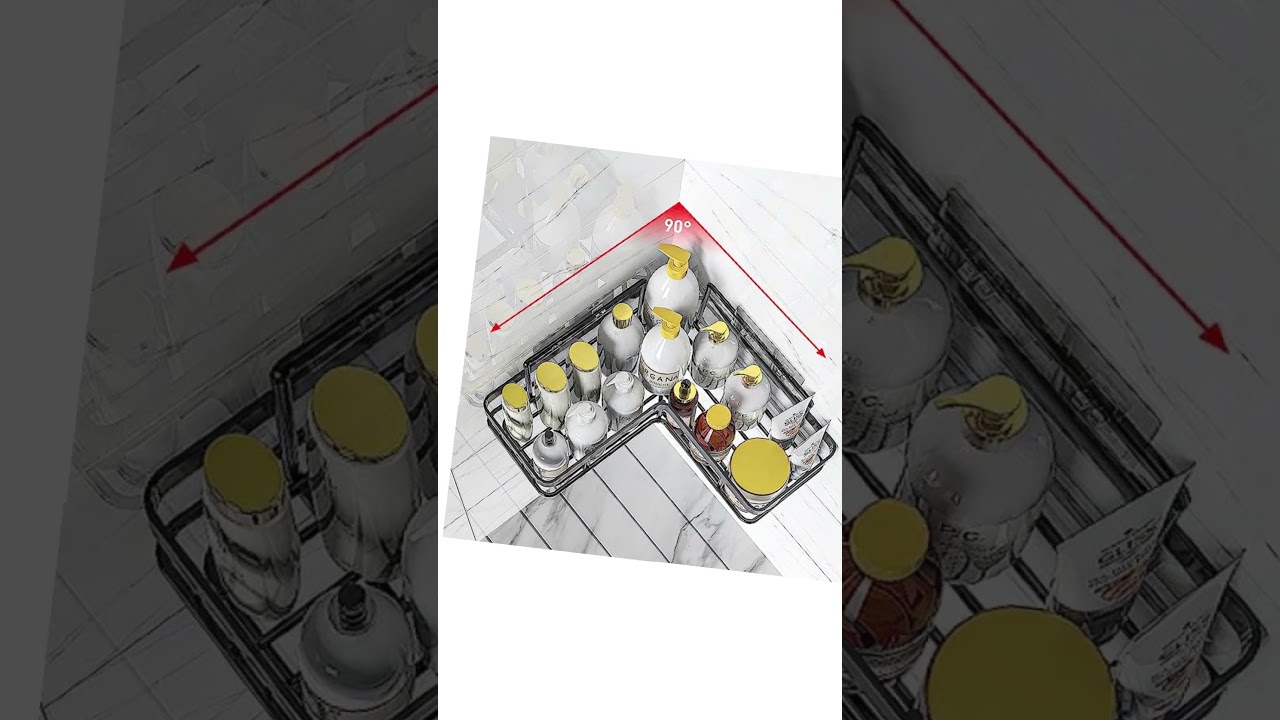5-in-1 Corner Bathroom Shower Caddy Set – Space Saving Rack