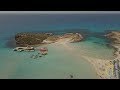 Nissi Beach - Ayia Napa - The Island of Cyprus - 4K Aerial Video - Sandy Beach - Crystal Clear Water