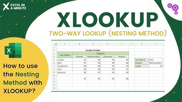 XLOOKUP HOW TO DO A TWO-WAY LOOKUP BY EXCEL IN A MINUTE