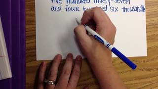 Naming/writing decimal in word form