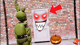 SPRINGTRAP'S SECRET HORROR DOOR! (GTA 5 Mods FNAF RedHatter) screenshot 4